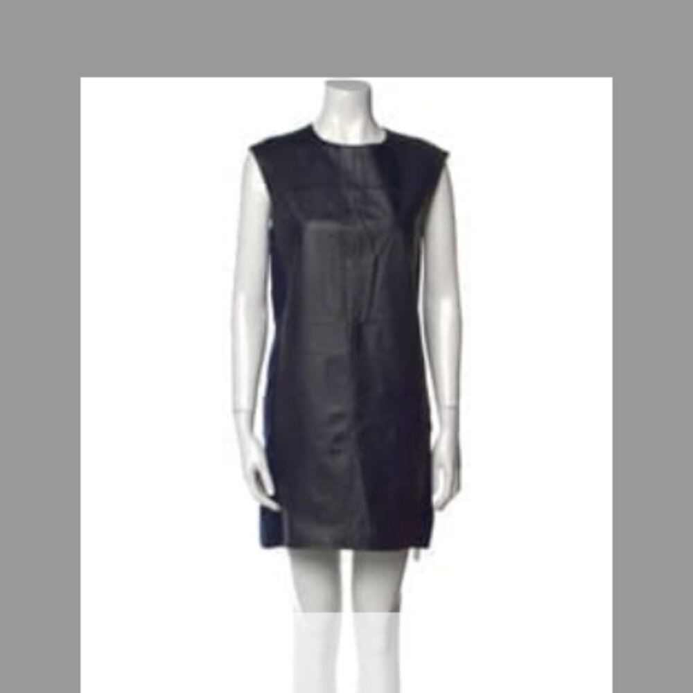 Vince sleeveless leather dress